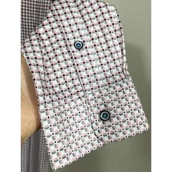 Buttercloth Men's Size XL Regular Fit Button Down Long Sleeve Ombré Shirt - Picture 4 of 9